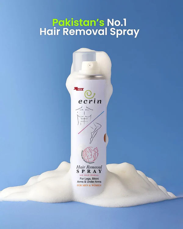 NEW Ecrin Hair Removal Foaming Spray - Advance Formula with Refreshing Fragrance (200ml) - Hair Removal Spray - Beauty